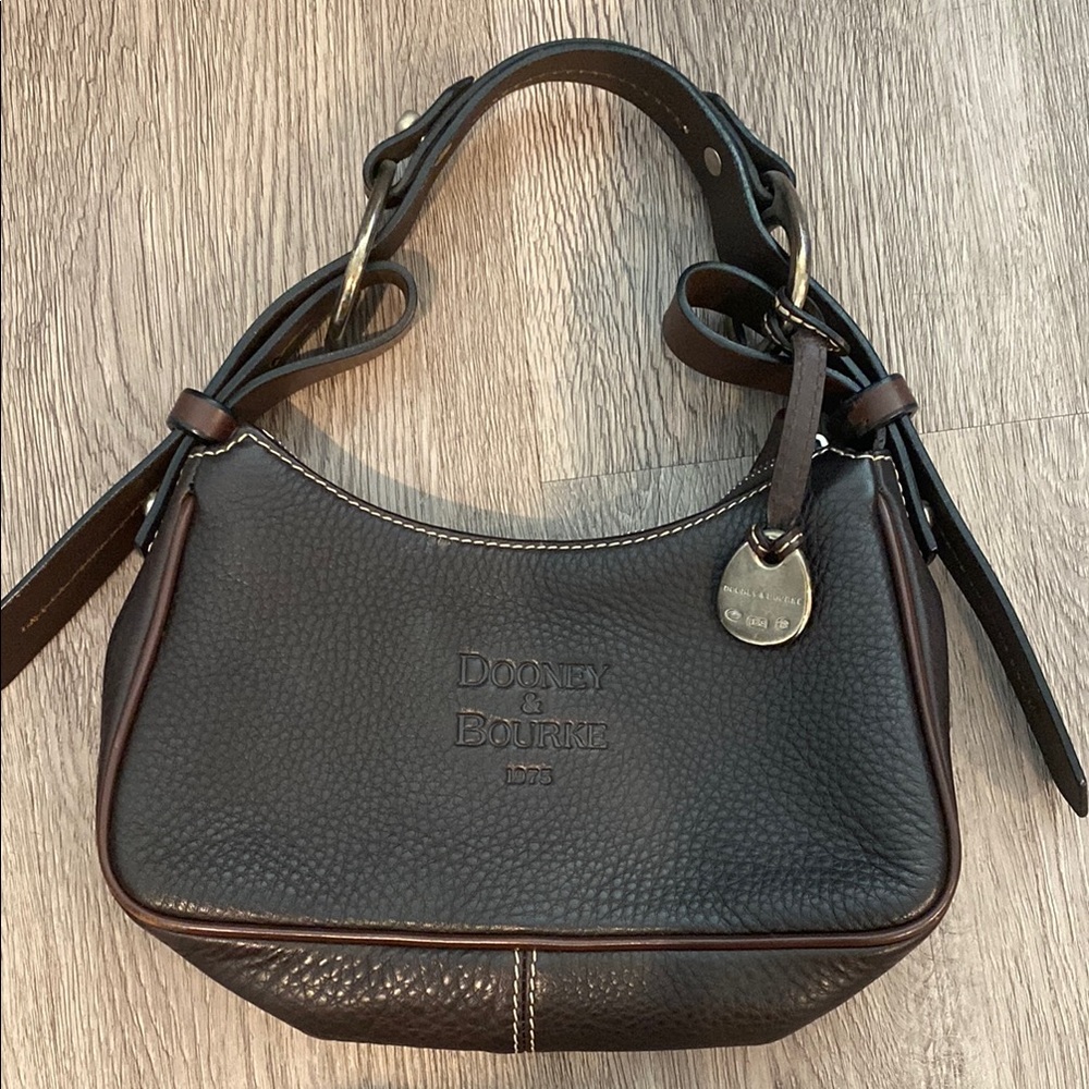 Dooney & Bourke Dark Brown Leather Shoulder Bag